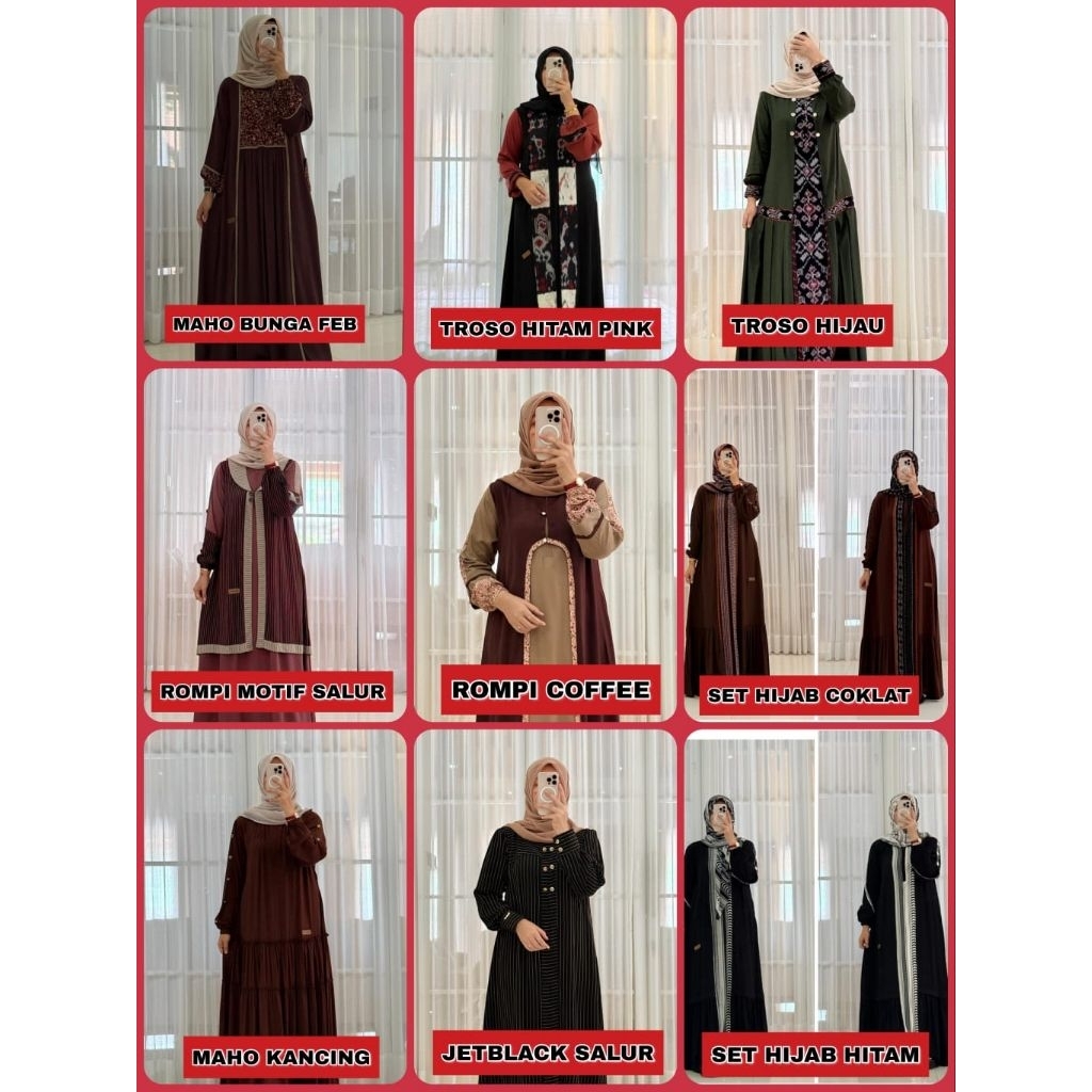 Gamis Nadheefa/ dress Nadheefa store ori