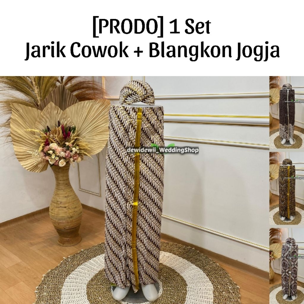 [PRODO] JARIK INSTAN COWOK + BLANGKON JOGJA • Jarik Pengantin Prodo - Motif Lengkap | ~jbj