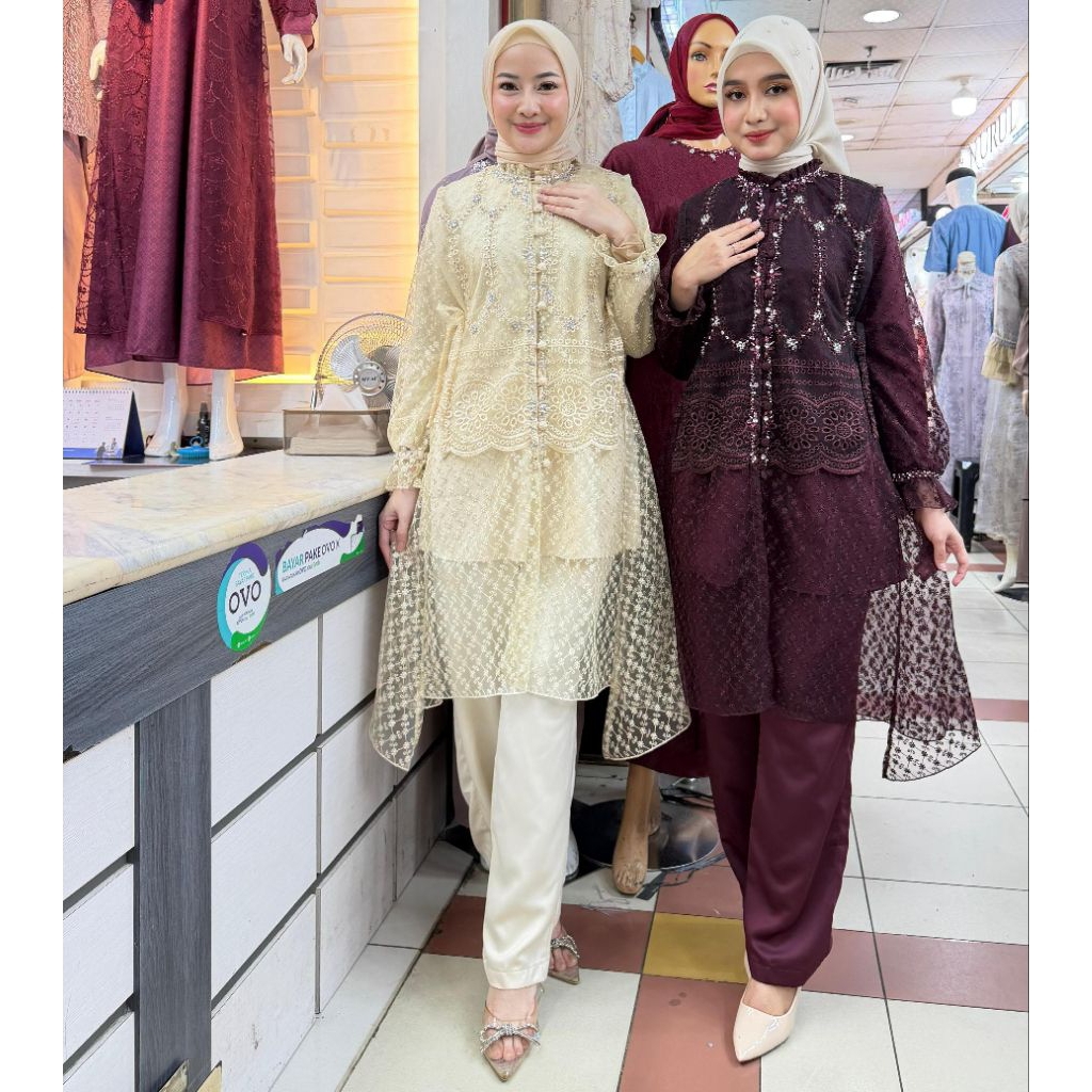 AKU MILIKMU ONE SET CELANA//BAJU PESTA//BAJU WISUDA//KEBAYA//KEBAYA MODERN//KEBAYA CELANA//SET KEBAY