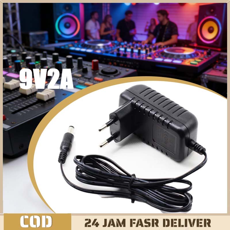 Adaptor 9v 2a Power Supply Charger Untuk Speaker Portable Output Stabil 9volt 2000ma Bisa Untuk Spea
