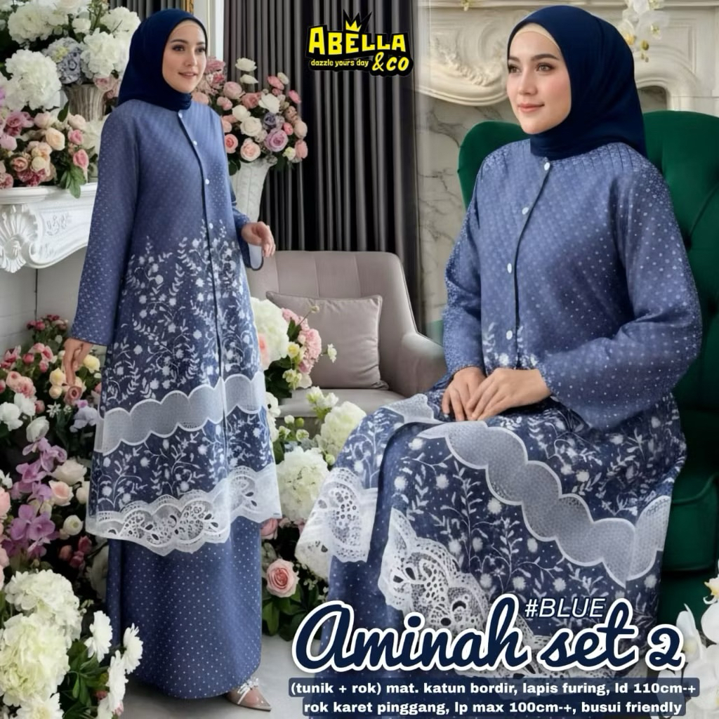 Pakaian Wanita HQ AMINAH SET From AbELLA FASHION STORE