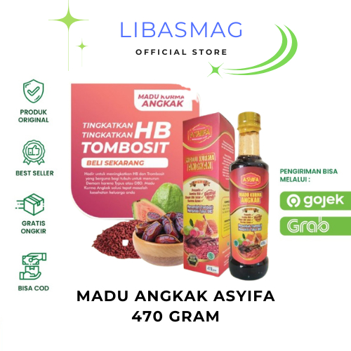 Madu Angkak Asyifa plus Qusthul hindi Sari kurma panas dalam tipes trombosit DBD anak dan dewasa