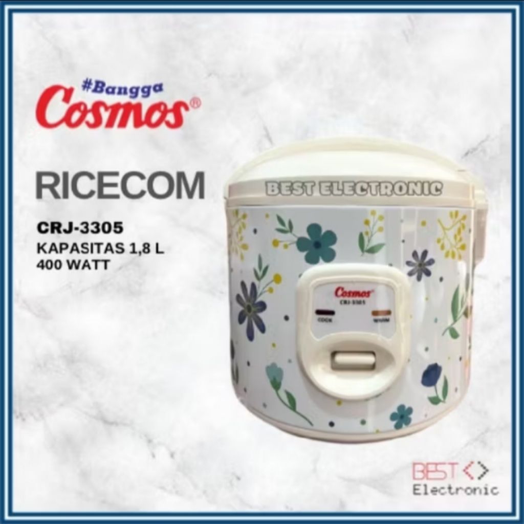 COSMOS RICE COOKER / MAGIC COM CRJ 3305 CRJ3305 CRJ-3305 SURPRICE SERIES 1,8 LITER