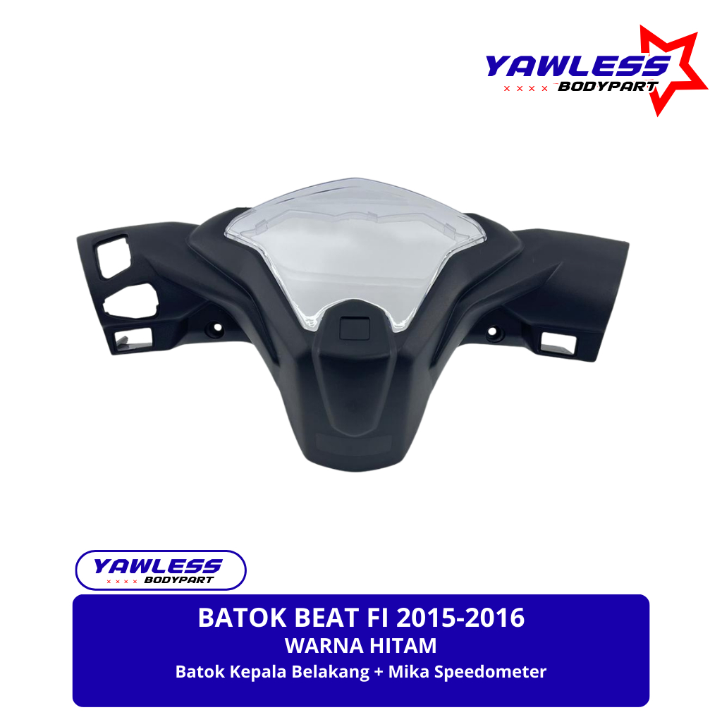 Batok Beat Fi 2015 - 2016 Belakang Warna Hitam + Mika Speedometer Beat Fi / Batok Beat Fi
