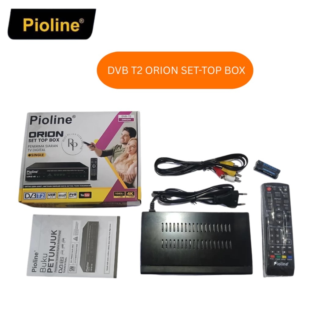 STB TV Digital Set Top Box Pioline Orion TV Penerima Siaran Digital