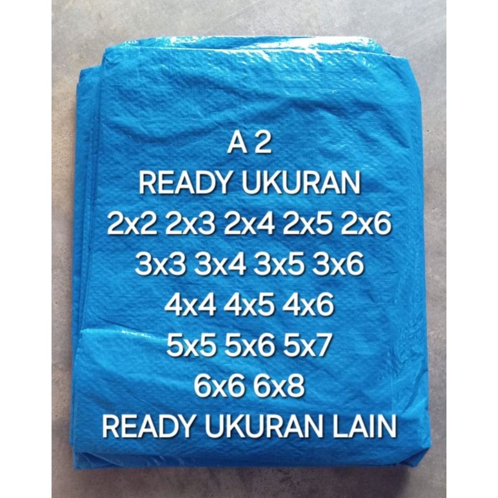 Terpal Plastik A2 3x3 meter / terpal jadi / terpal kolam ikan