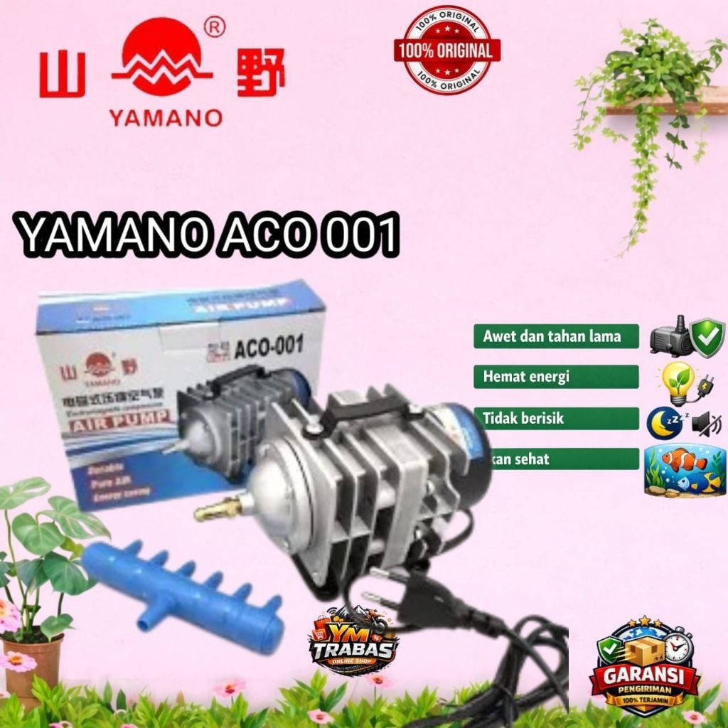 yamano ACO 001 mesin Air pump eletric magnetic pompa udara