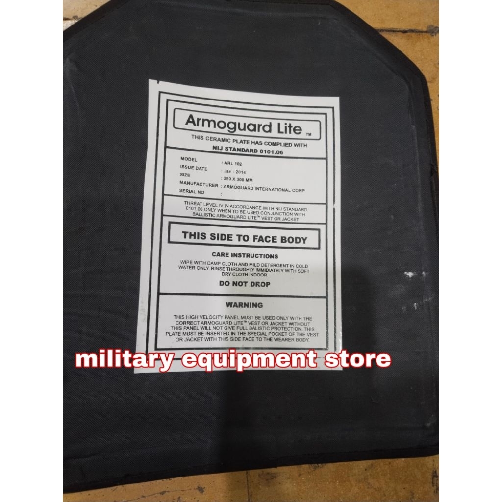 PLAT KEVLAR BODY FACE BEKAS - PLAT KEVLAR UNTUK ROMPI ANTI PELURU (BEKAS)