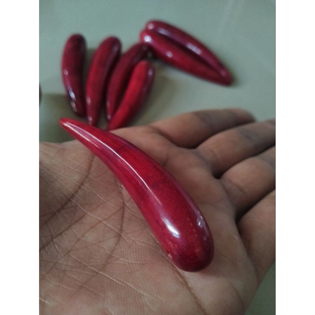 liontin/bandul kalung batu  Marjan tembus cahaya 100% ORi