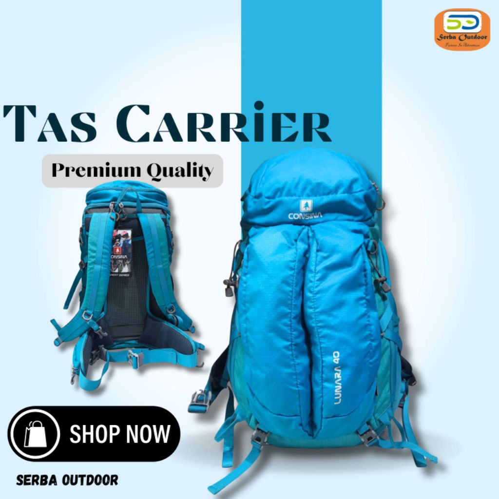 Tas Ransel Consina Lunara Kapasitas 40L Camping Hiking