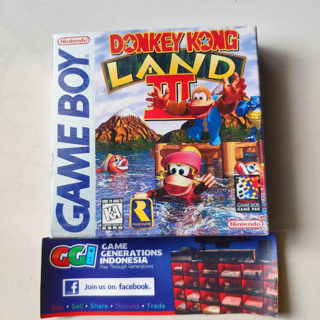 DONKEY KONG LAND III Nintendo Game Boy Original Game