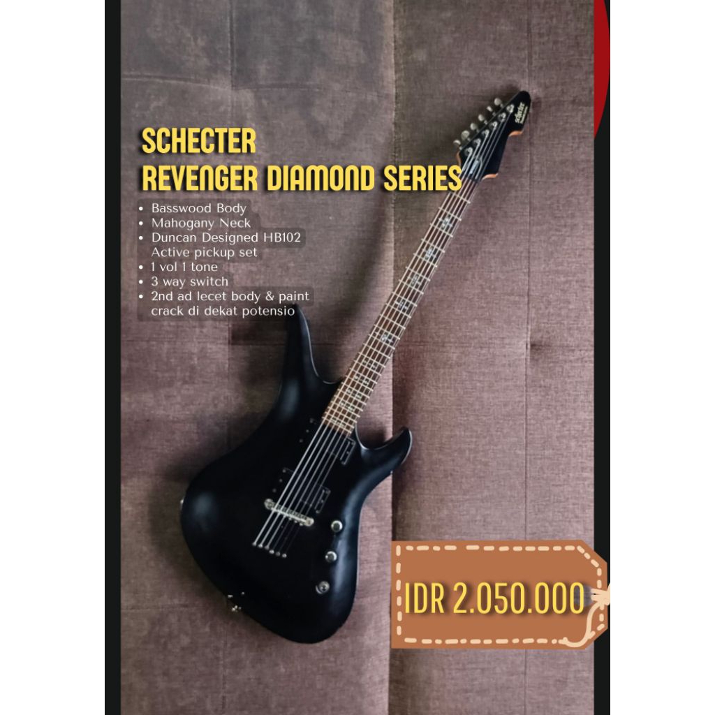 Schecter revenger diamond series plus admin 10%