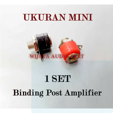 1 BUAH SOKET AUDIO SPEAKER TERMINAL BANANA BINDING / STEAKER BUS