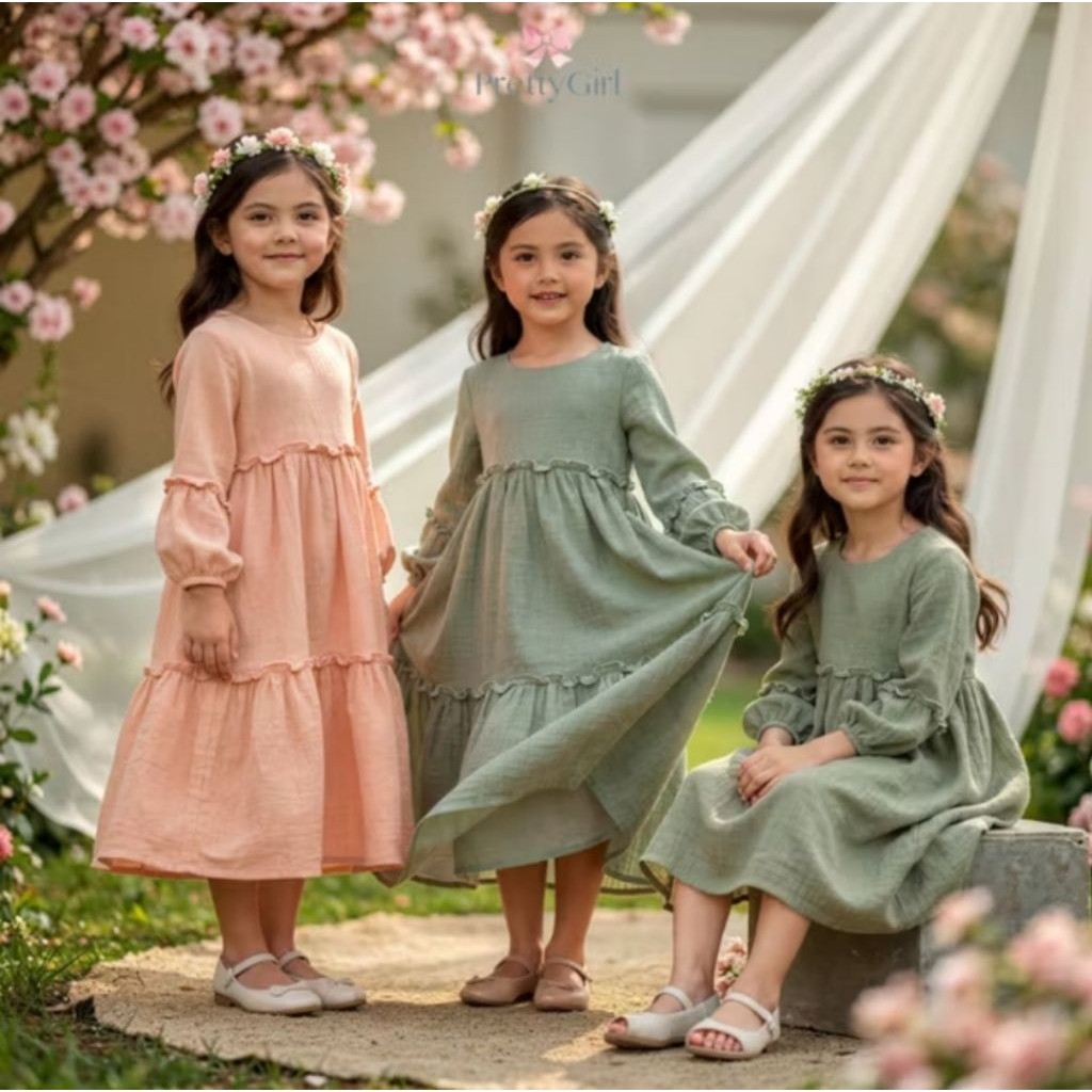 Pretty Girl Dress Raya Alzena - Dress Raya Anak Bayi