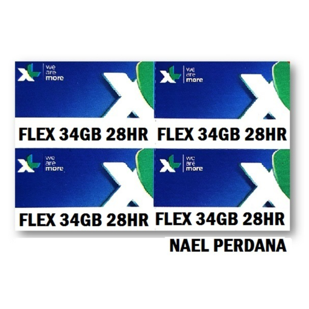 VOUCHER XL FLEX 34GB 28HARI