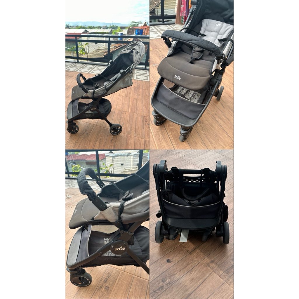 Stroller JOIE grey Second atau preloved | Stroller cabin size | stroller anak kekinian