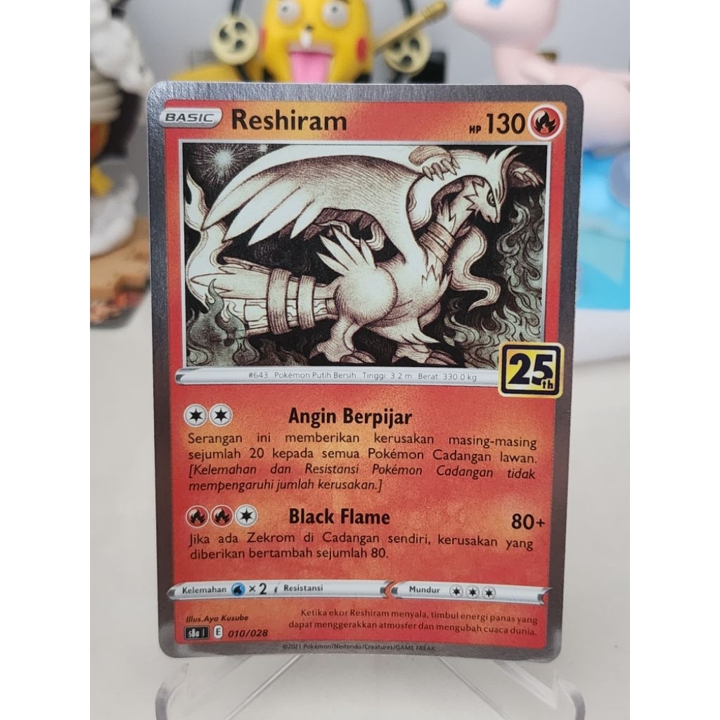 Pokemon 25th Reshiram, Zekrom dll Kartu/Card Pokemon TCG Indonesia