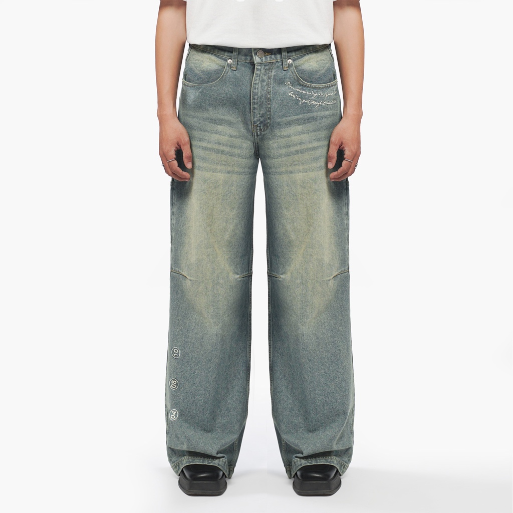 Amigos de Nimes - London Desert Wash - Wide Denim Jeans