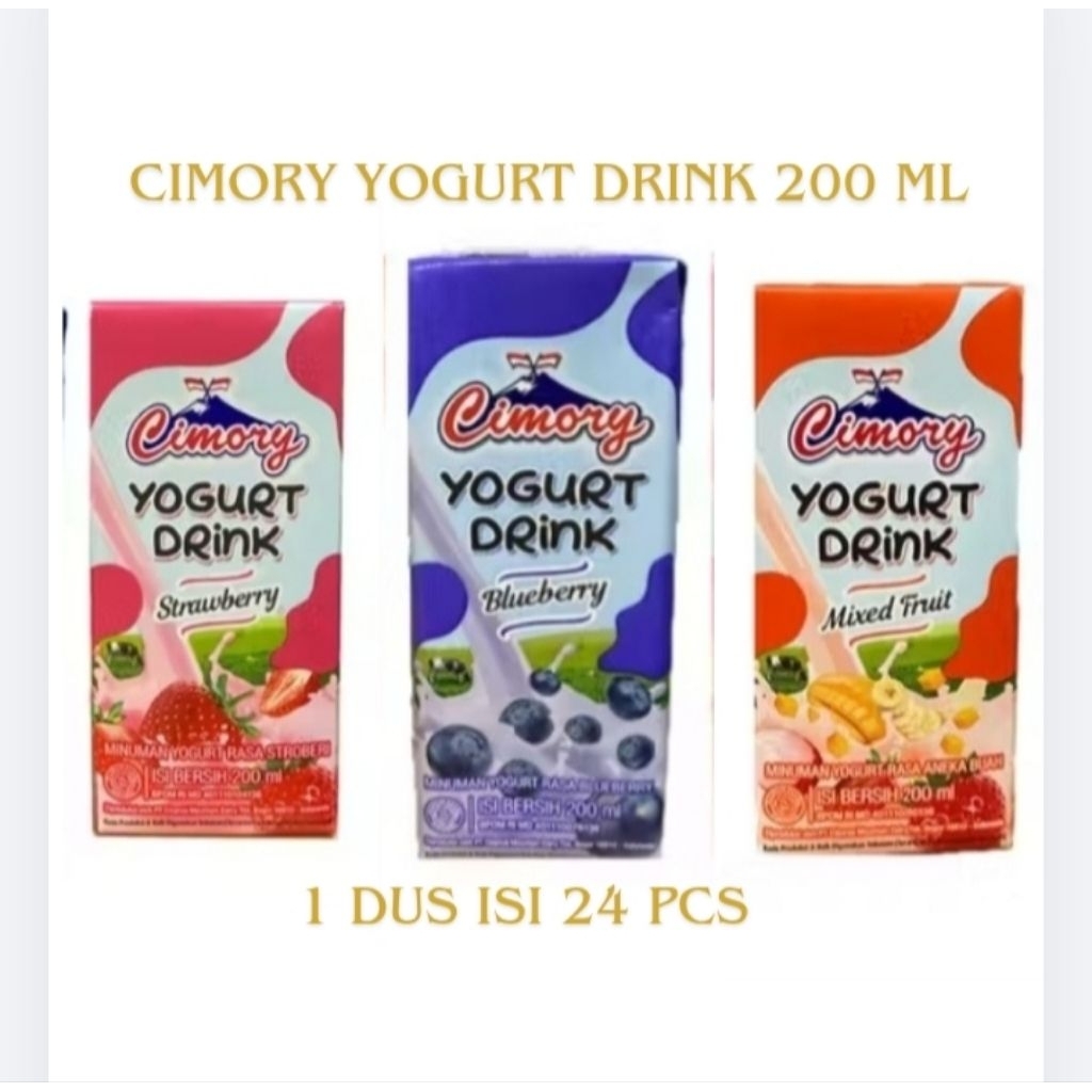 Promo Cimory Yogurt Drink 200 ml 1 dus isi 24 pcs