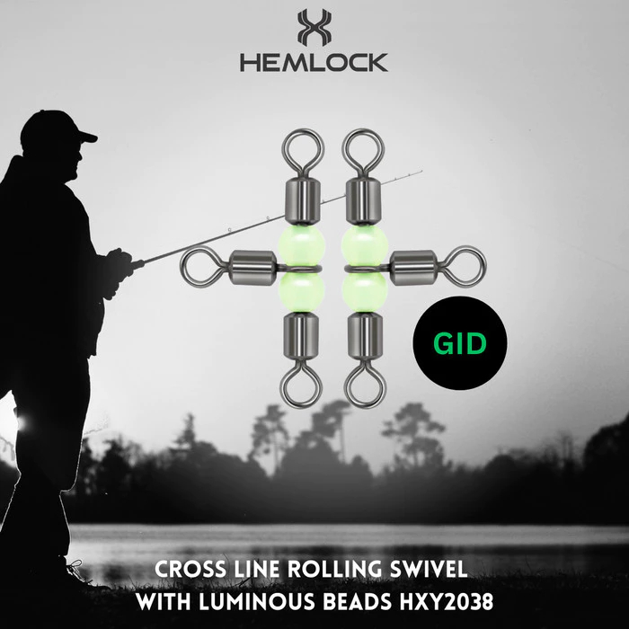 KILI KILI SWIVEL HEMLOCK CABANG TIGA ROLLING SWIVEL LUMINOUS GID