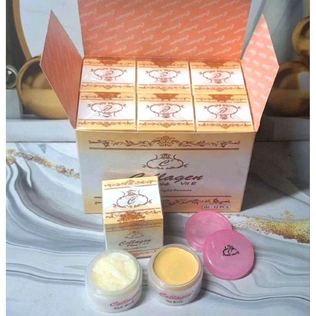 Cream Collagen siang malam ori