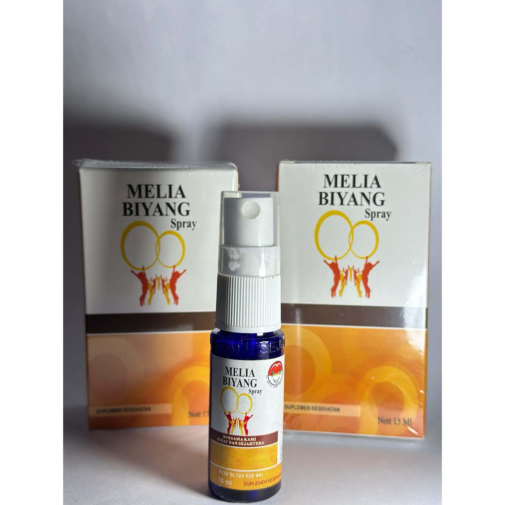 Melia Biyang Spray 15ml Original | Herbal Melia Sehat Sejahtera | Suplemen Kesehatan