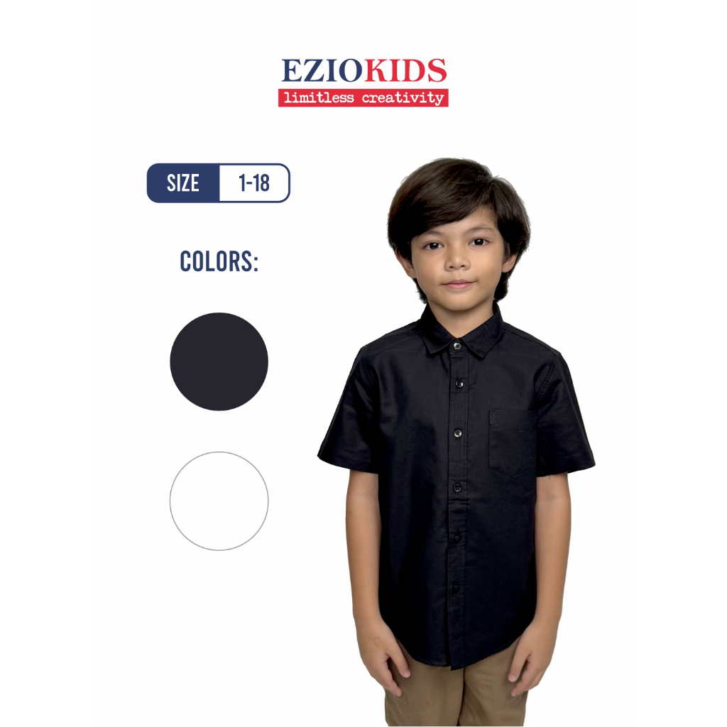 Ezio Kids Kemeja Anak Oxford Lengan Pendek