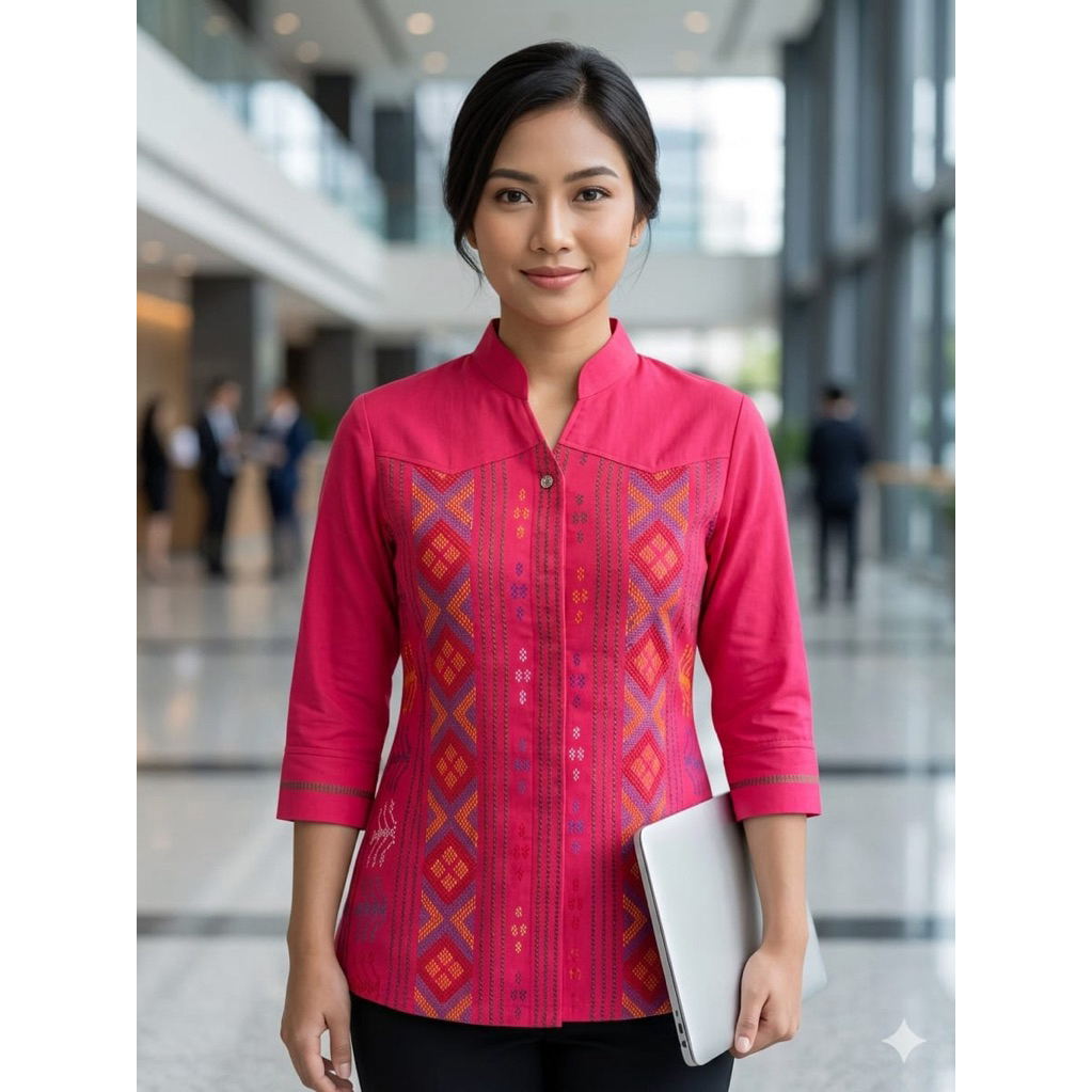 BAJU WANITA MOTIF SADUM - GALERI ULOS SIANIPAR