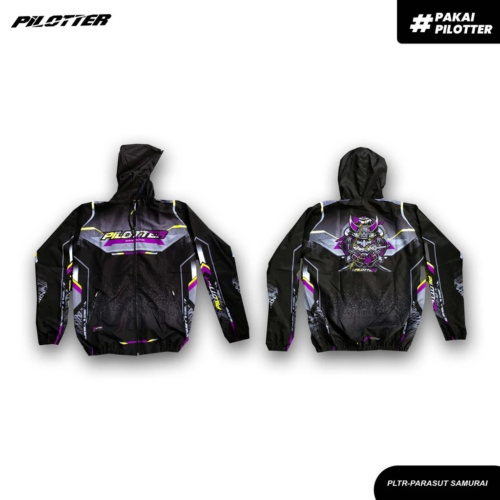 JAKET PARASUT PILOTTER SAMURAI NEW ORIGINAL FREE STIKER JAKET COWOK JAKET CEWEK PARASUT PILOTTER