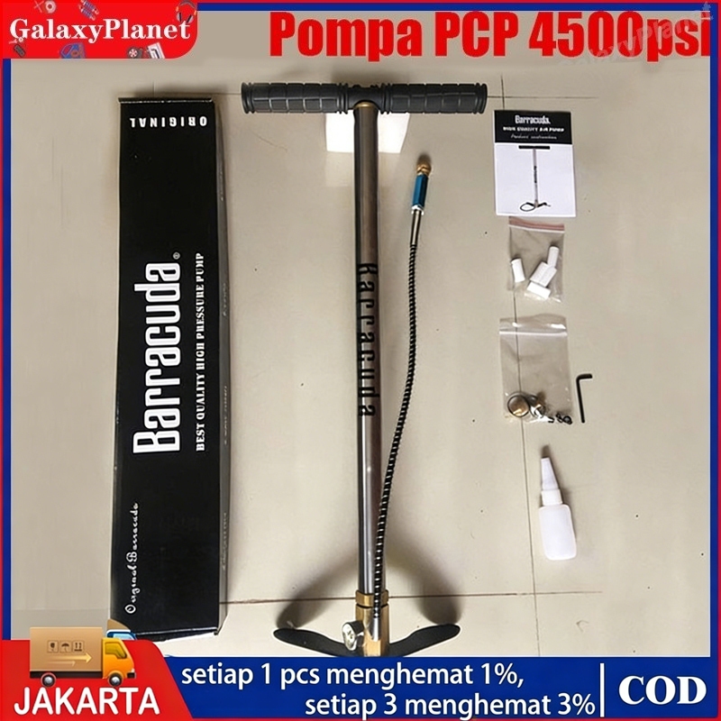 Pompa PCP 6000 PSI GX Fit Baracuda Sniper 4 Stage - Pompa Tangan Senapan Angin Tekanan Tinggi Murah