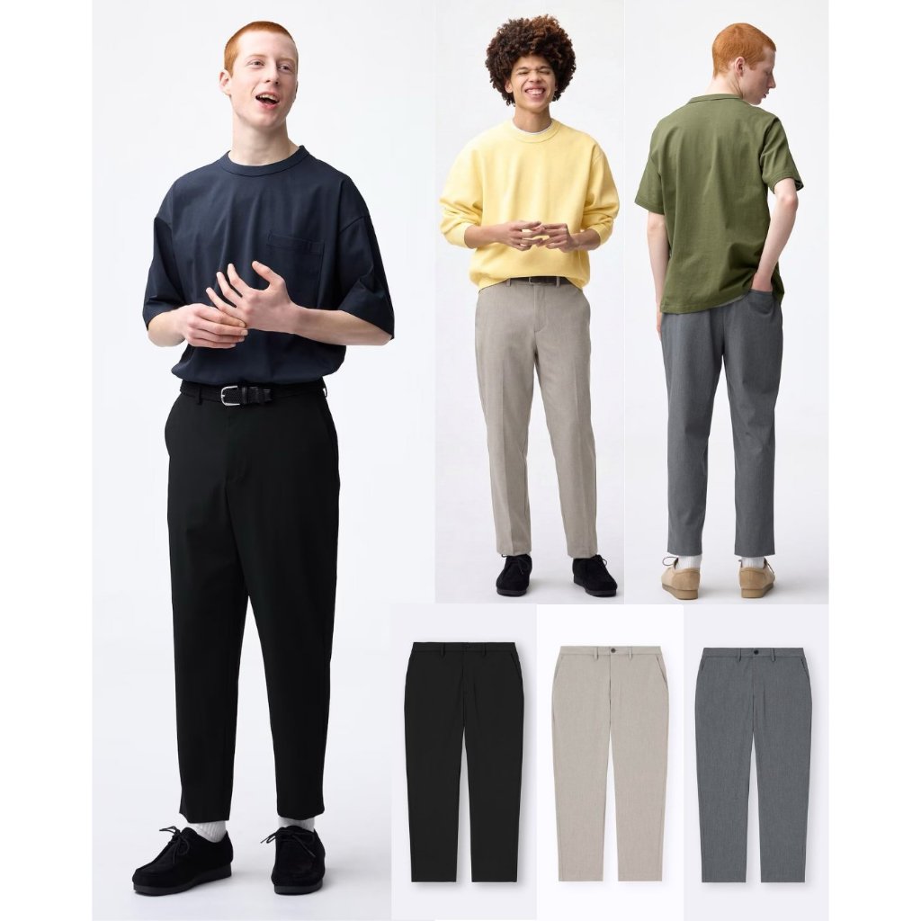 Celana Panjang Ankle Pria Kantoran Cutting Slim-Straight Bahan Katun Stretch Adem | Easy Ankle Pants