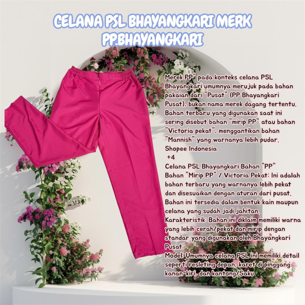 CELANA PSL BHAYANGKARI TERBARU MERK PP.BHAYANGKARI