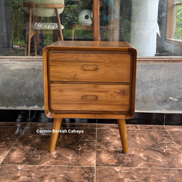 NAKAS RETRO KAYU JATI / NAKAS MURAH KAYU JATI / NAKAS MINIMALIS