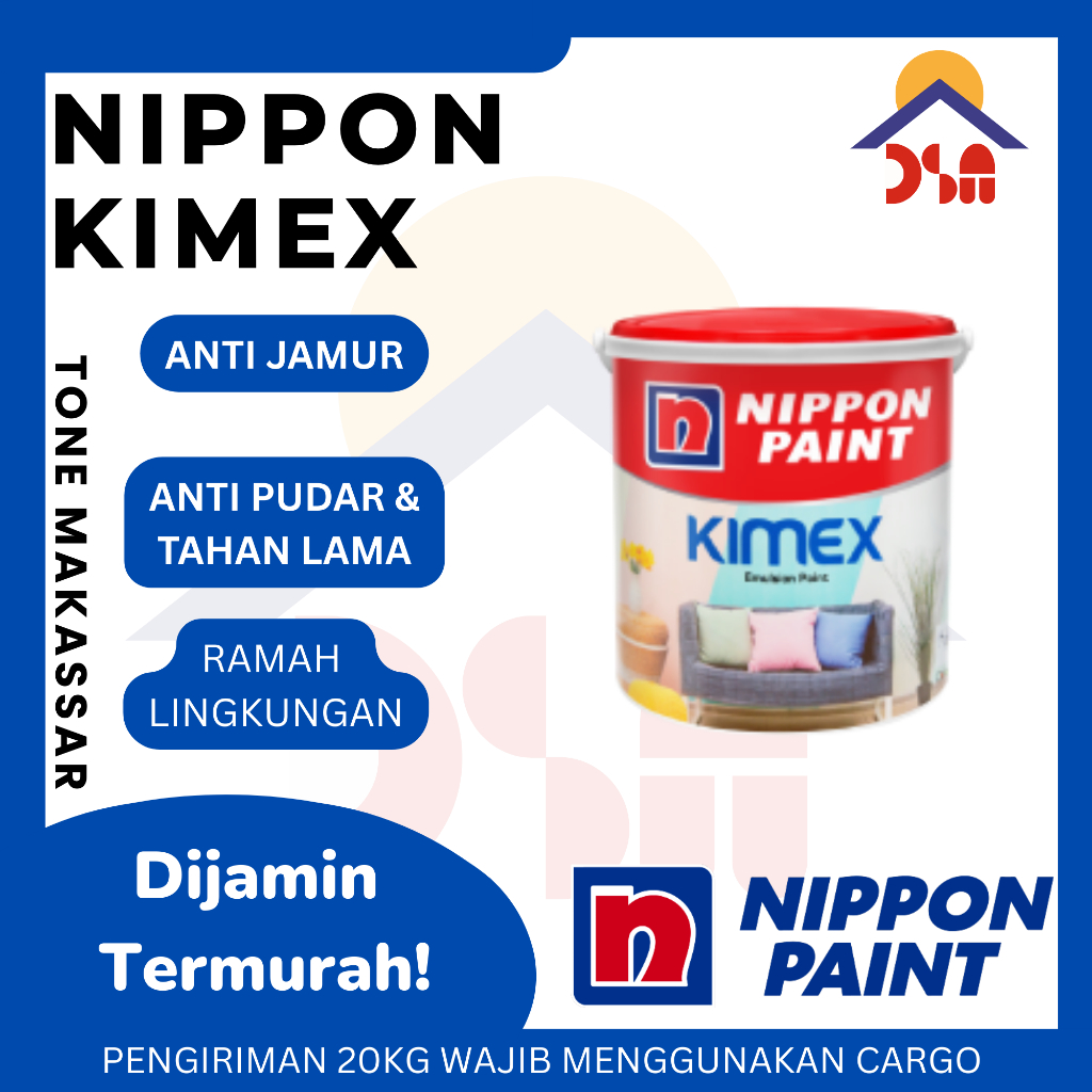 Nippon Paint Kimex Cat Tembok Anti-Pudar 25KG