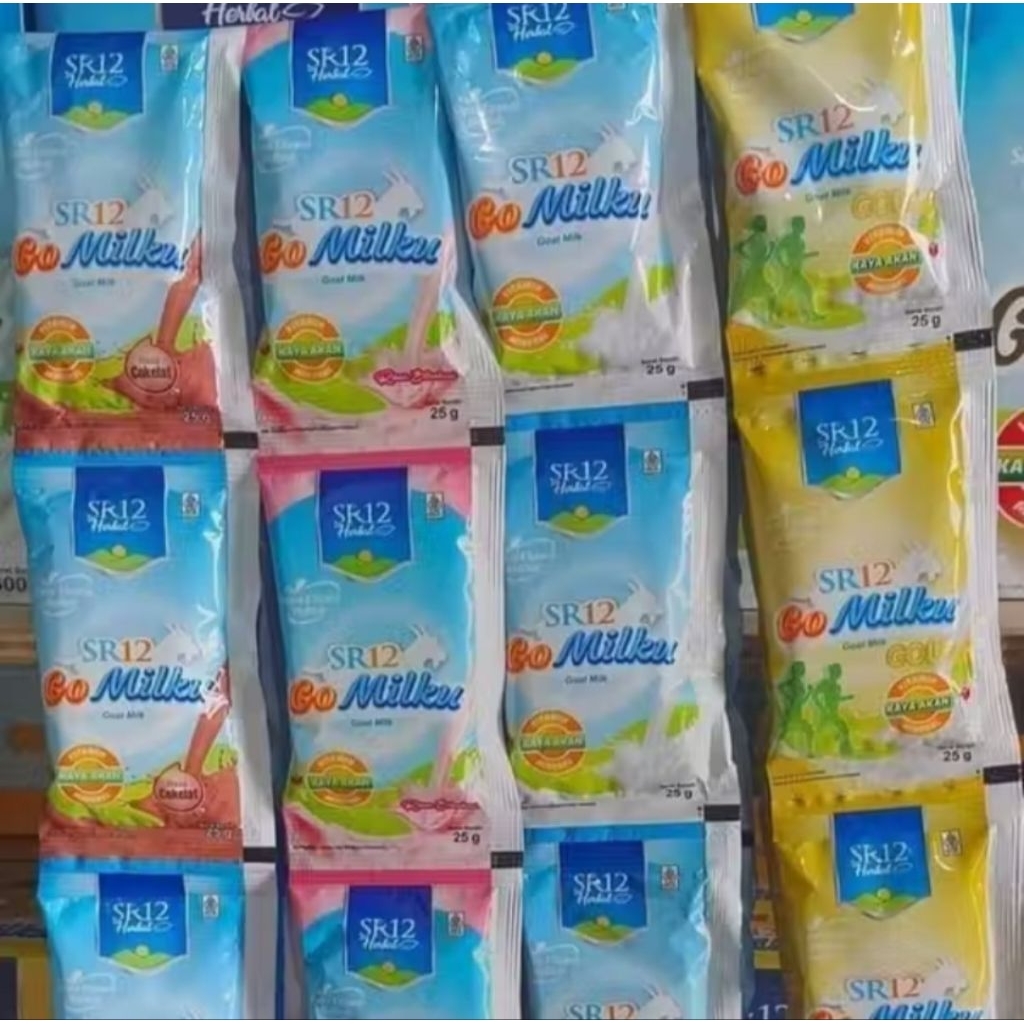 2saset susu bubuk SR12 susu kambing