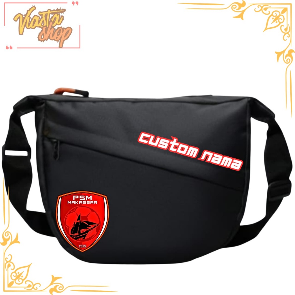 Tas Selempang Bola Indonesia Supporter Anak Dan Dewasa Custom Nama Sling Bag Sekolah Motive PSM Maka