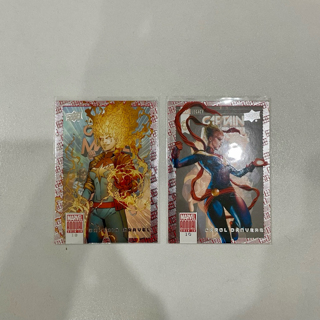 Kartu Upper Deck Captain Marvel Annual TCG Trading Card Set