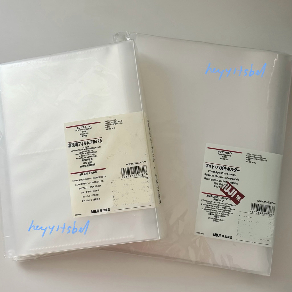 muji collect book 2L postcard album [preloved]