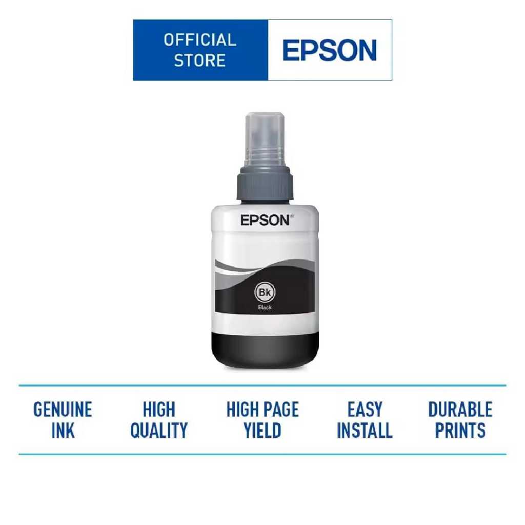 EPSON Tinta Printer T774/T7741 140ml Ori Untuk M100 M200 Pigment 5000 Lembar  Tinta Epson 774 Black