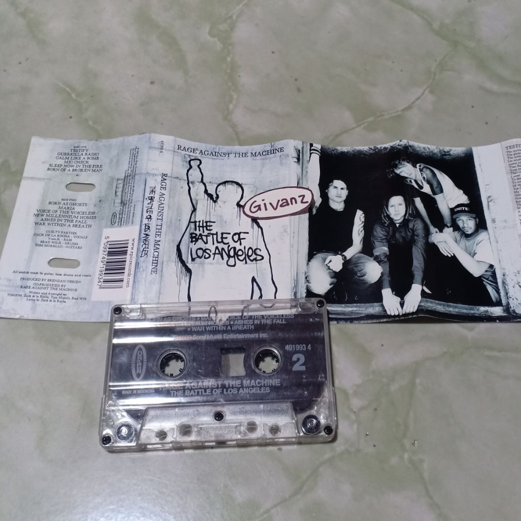 kaset pita RATM Rage against the machine - the battle of los angeles