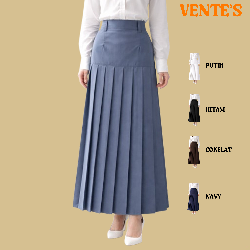 Rok Sekolah Baping Bawah Pinggang Rempel Bawah Kecil atau Rok Bandung untuk SMP dan SMA