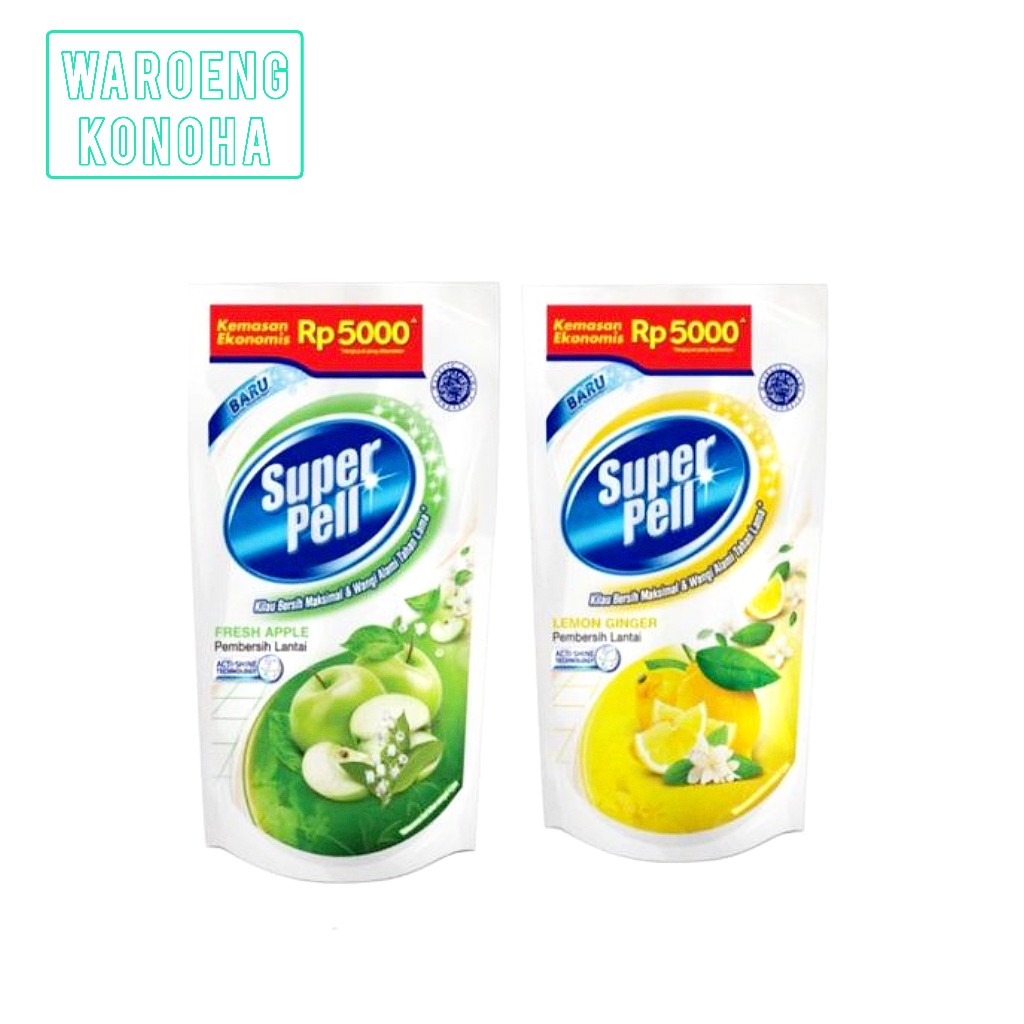 Super Pel Pembersih Lantai 280ml Membersihkan Lantai Apel Lemon