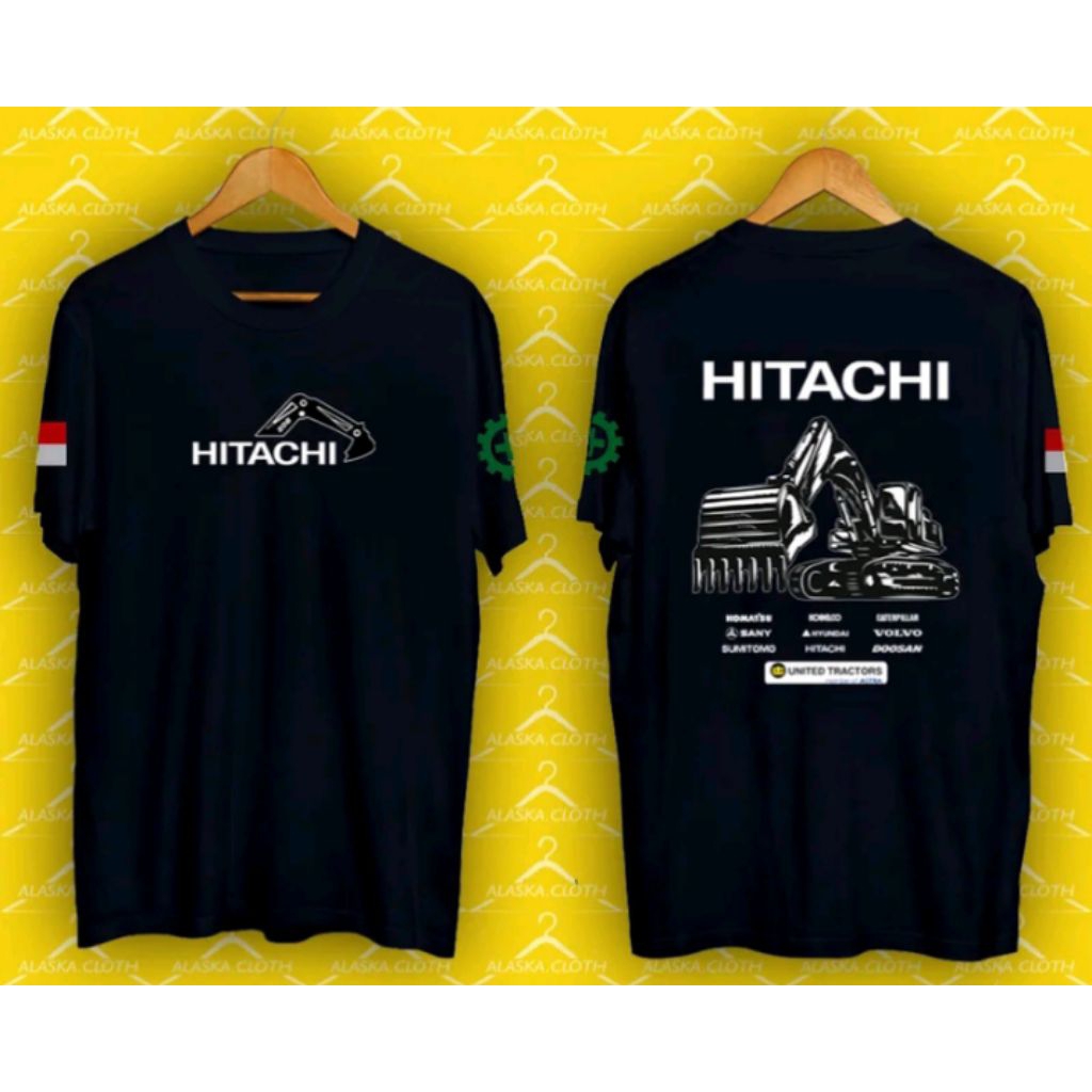 Kaos Distro OPERATOR EXCAVATOR HITACHI Kaos T-shirt Unisex