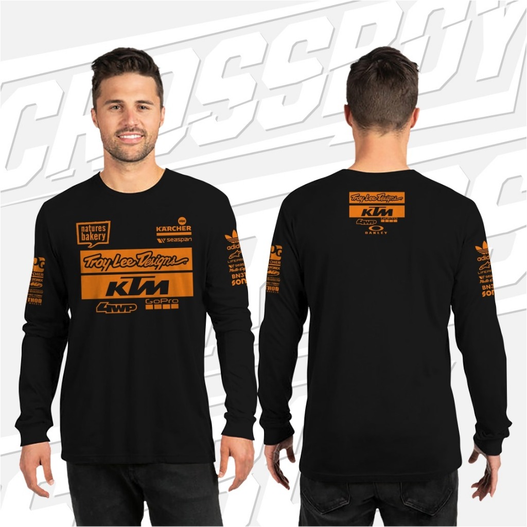 Baju Kaos Lengan Panjang Pria Wanita Ktm Racing Team Motogp Motorcross Supermoto