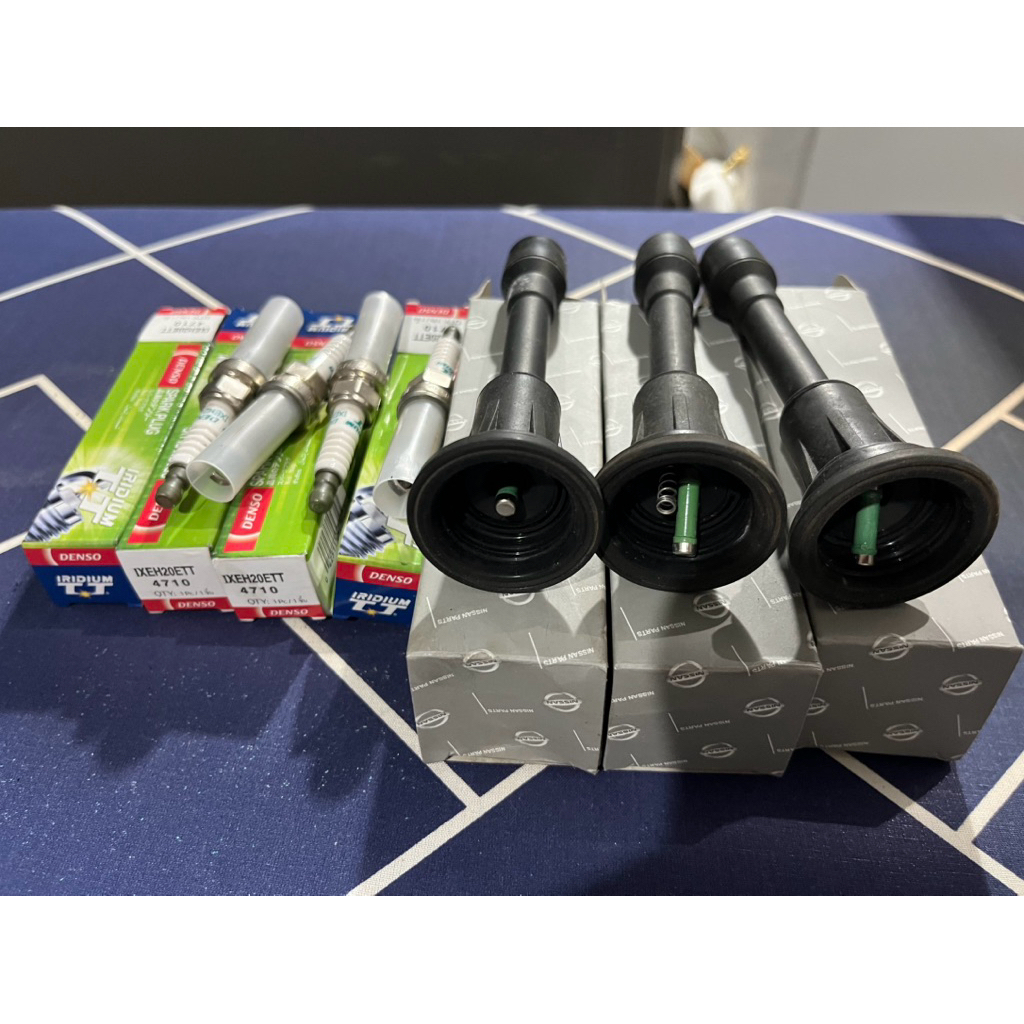 Busi Mobil IRIDIUM TT DENSO Double Needle IXEH20ETT bonus selongsong coil grand livina / juke