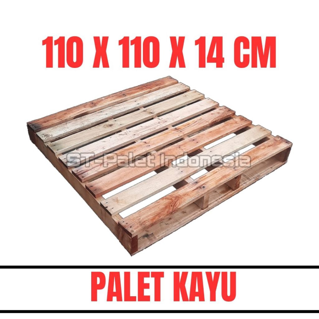 Palet Kayu 110x110x14 cm | Palet Kayu Bekas | Palet Kayu | Wood Pallet