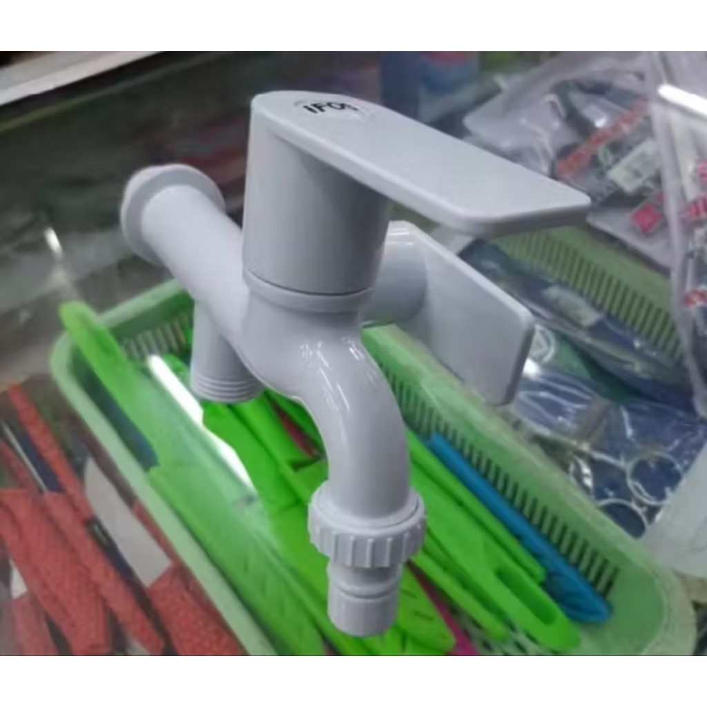 Kran Double Shower/Kran Cabang Plastik IFOS