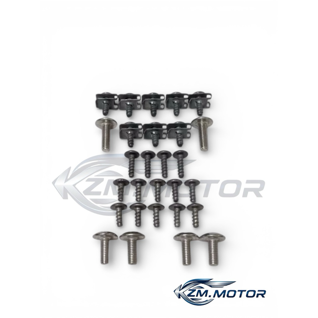 Baut Full Set Cover Bodi Motor Body Sayap Kanan Kiri Yamaha Jupiter Z Old / Lama Karbu Karburator La