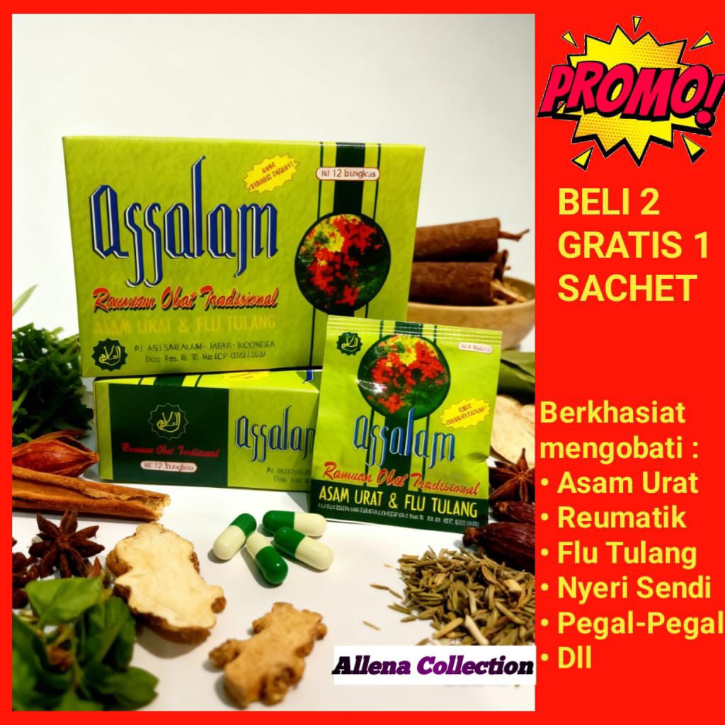 ASSALAM Kapsul Herbal Asam urat Original