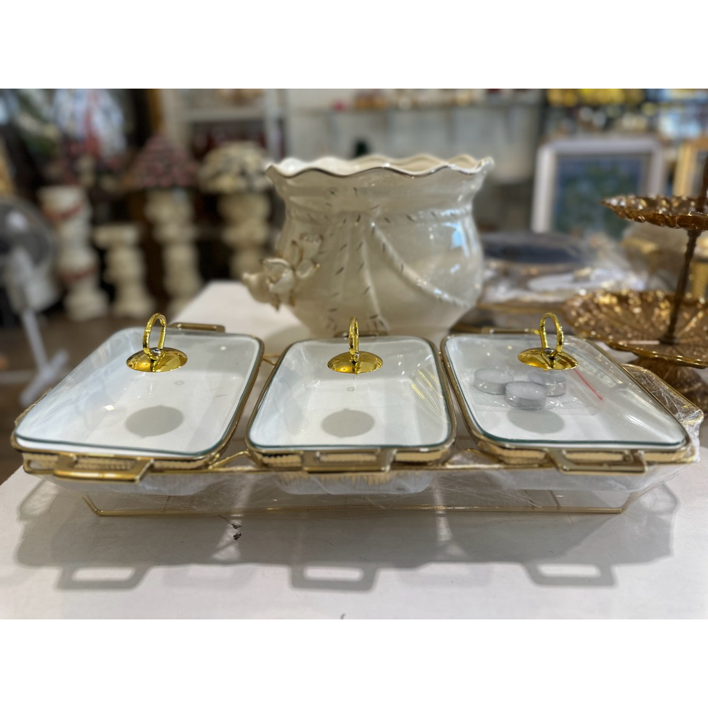 Prasmanan Set isi 3 Bahan Keramik